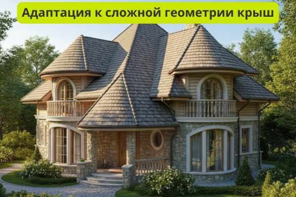 адаптация к сложной геометрии кровли фото